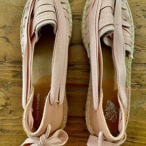 Dona Alpargata Pink Slip On Sandals  Size 38